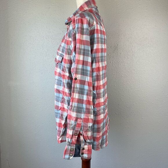 JACHS Girlfriend Bea Snap Down Flannel Shirt Size XL EUC - Picture 4 of 10